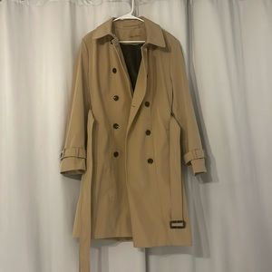 Calvin Klein tan trench coat